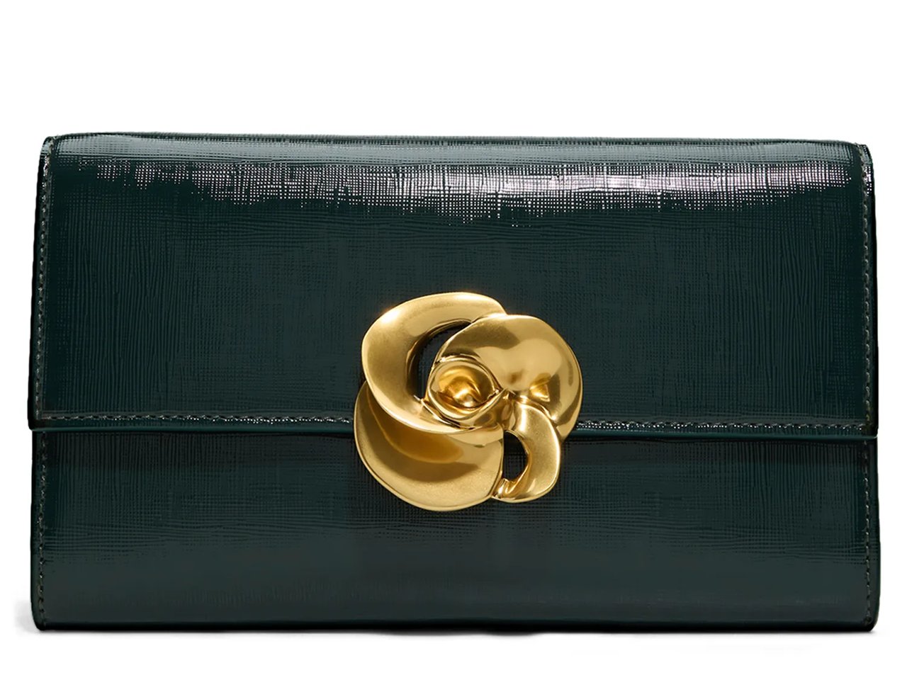 Kira Rose Leather Clutch