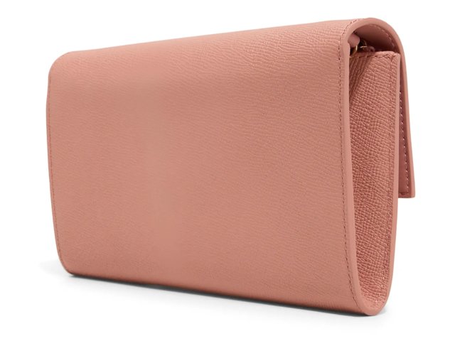 Kira Rose Leather Clutch