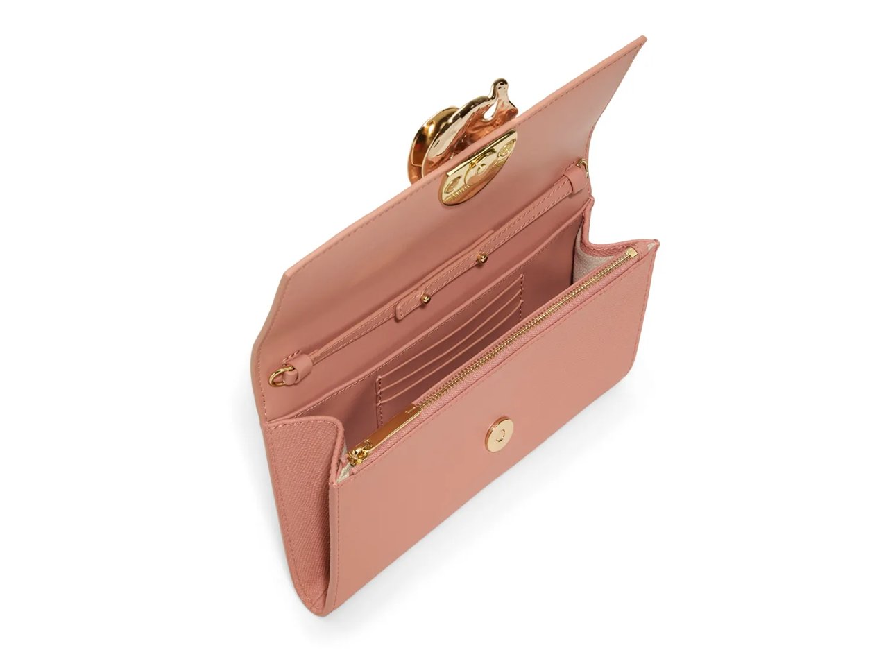 Kira Rose Leather Clutch
