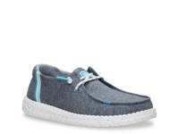 Wendy Stretch Jersey Slip-On - Women's Grey/Blue view