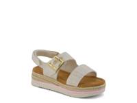 Giana Espadrille Platform Sandal - Kids' Natural Beige view