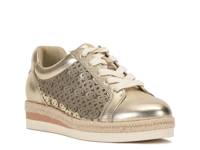 Brensy Wedge Sneaker Gold Metallic view