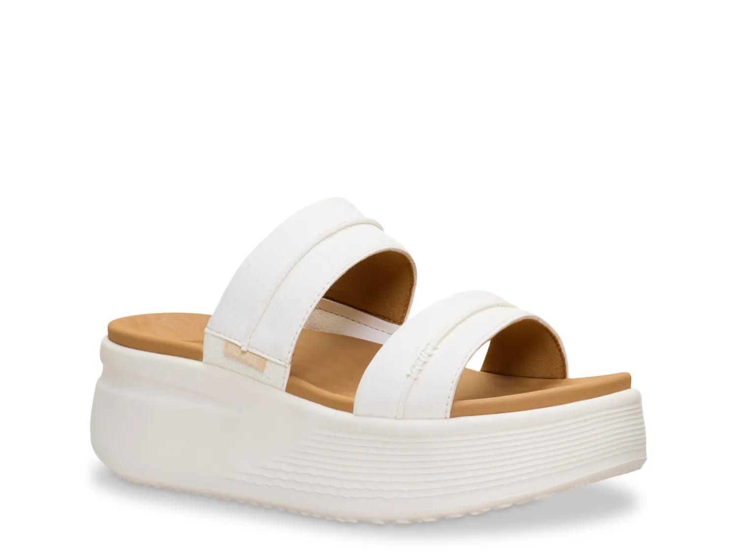 Hey Dude Austin Slide Classic Wedge Sandal | Women's | Ivory | Size 10 | Sandals