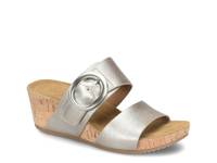 Elizabeth Wedge Sandal Light Silver view