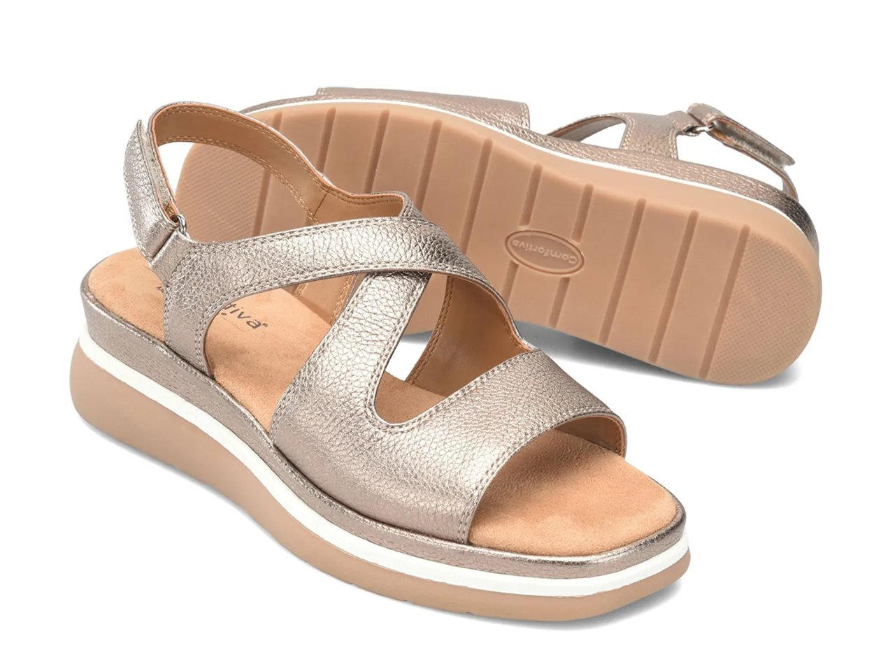 Amethyst Wedge Sandal