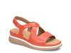 Amethyst Wedge Sandal Coral view