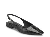 Gelli Flat Black Croc Print view