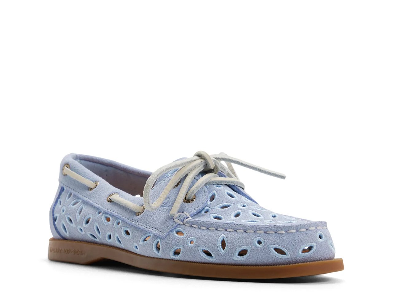 Embroidered Perforated Authentic Original 2-Eye Boat Shoe