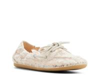 Slim Sail Boat Shoe Cream Fabric view