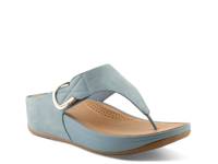 Ocean Front Lux Wedge Sandal Blue view