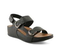 Ocean Way Lux Wedge Sandal Black view