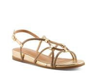 Paneer Wedge Sandal Gold Metallic view