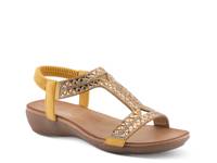 Saevi Wedge Sandal Yellow view