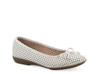 Carris Ballet Flat Smooth White view