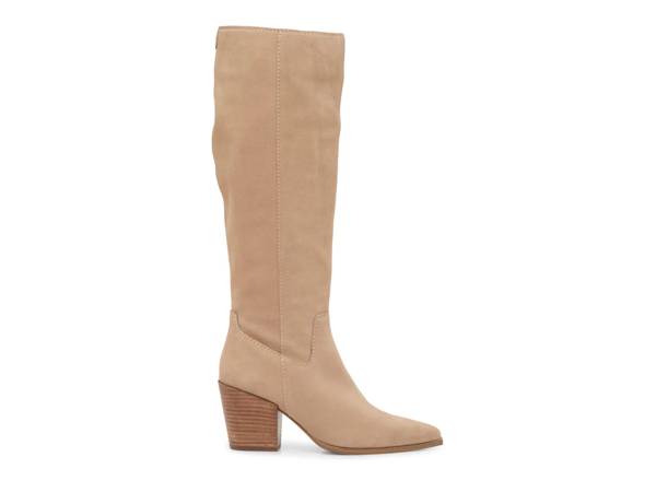 Click to shop Beige Wide Calf Boots.