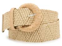 Raffia Women's Stretch Belt Tan view