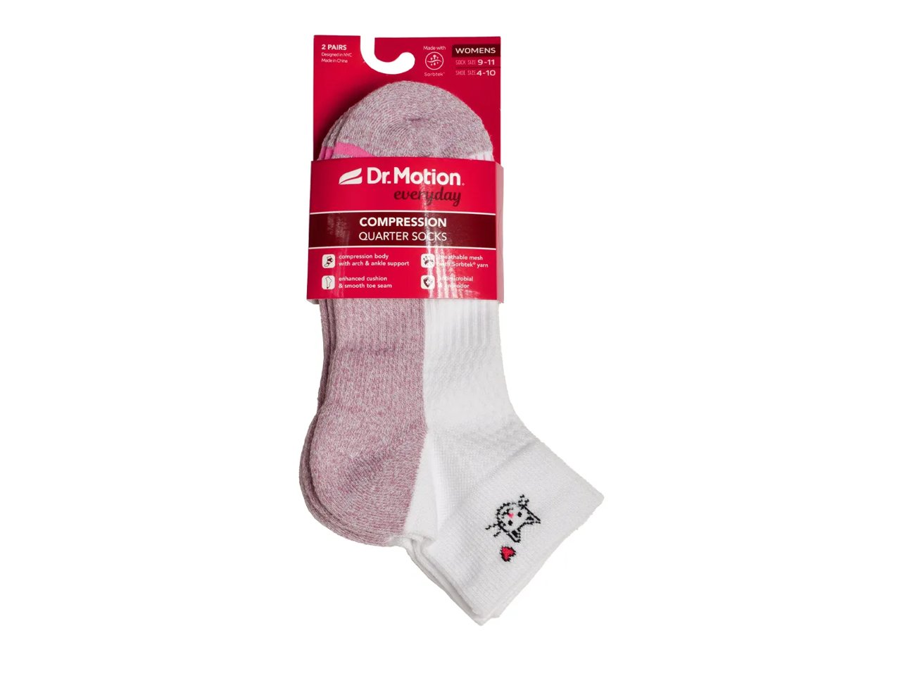 Cat Women's Quarter Ankle Socks - 2 Pack