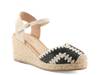 Adrina Espadrille Wedge Sandal Black/White view