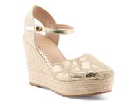 Amelia Espadrille Wedge Sandal Gold Metallic view