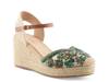Queridita Espadrille Wedge Sandal Green/Multicolor view
