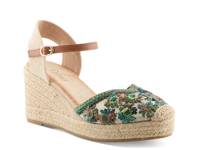 Queridita Espadrille Wedge Sandal Green/Multicolor view