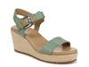 Stella Espadrille Wedge Sandal Green view