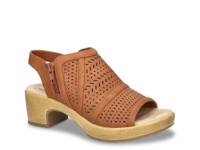 Evan Platform Sandal Dark Brown view