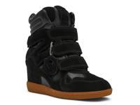 Mavis Wedge Sneaker Black view