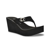 Shai Wedge Sandal Black view