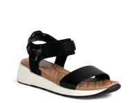 Carrie Wedge Sandal Black view