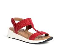 Claire Wedge Sandal Red view