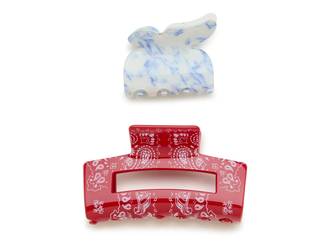 Tie Dye Butterfly Hair Clip Set - 2 Pack