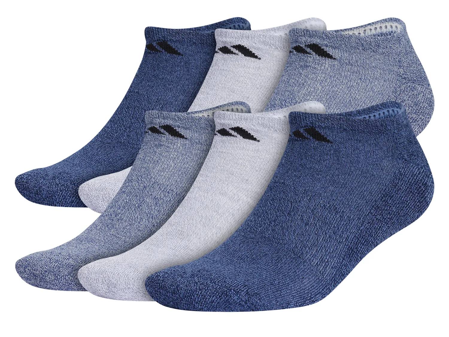 Cushioned Men's No Show Socks - 6 Pack