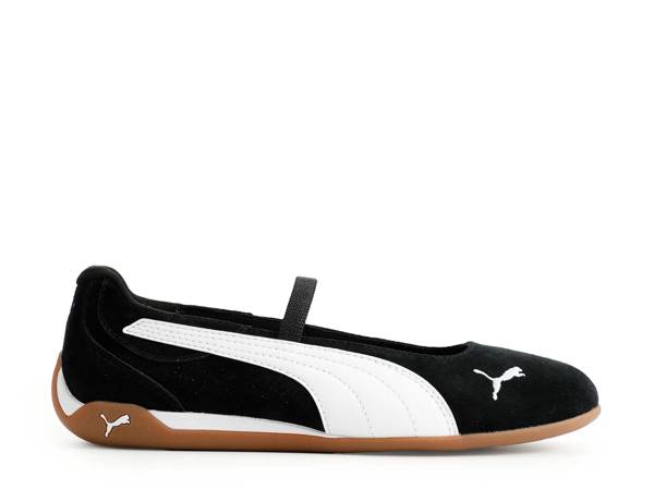Featuring a black and white Mary Jane sneaker from PUMA.