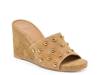 Holta Wedge Sandal Light Brown Suede view