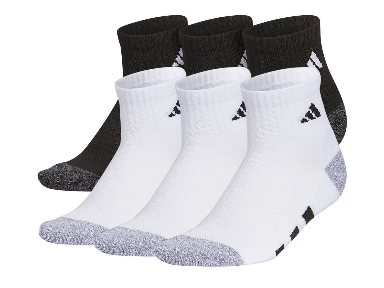 Athletic Cushioned Kids' Quarter Ankle Socks - 6 Pack