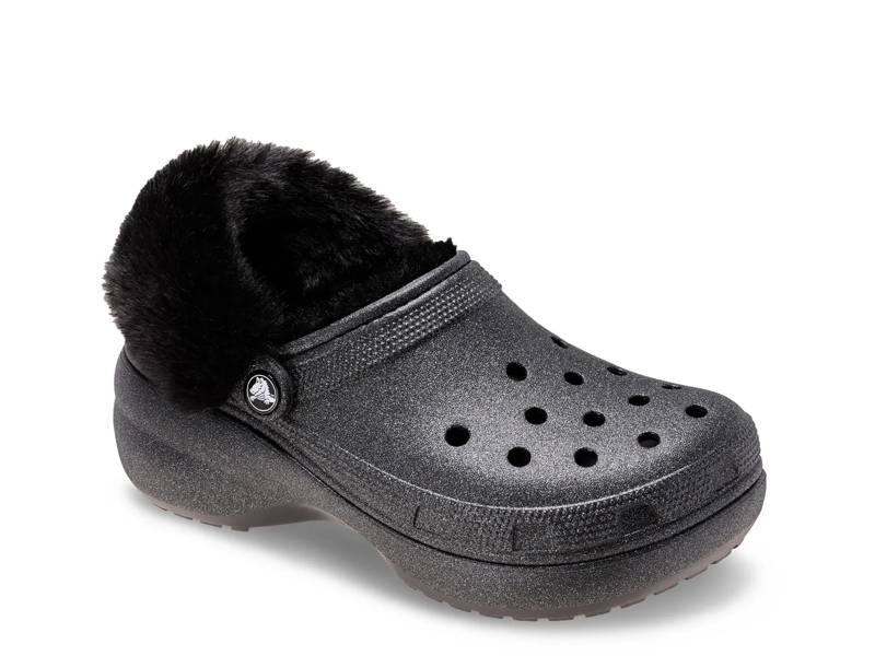 Classic Fuzzy Lined Platform Clog - Women's