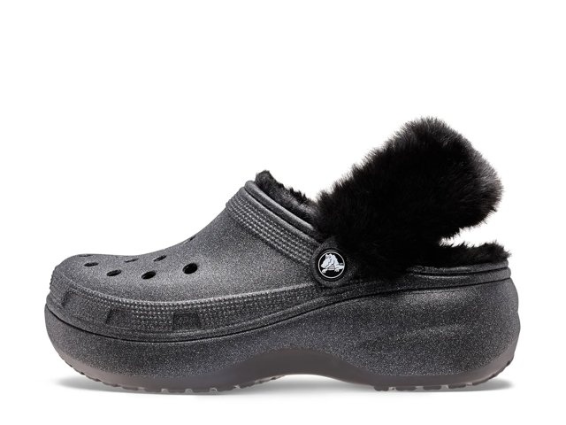 Classic Fuzzy Lined Platform Clog - Women's