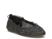 Tennyr Ballet Flat Black view
