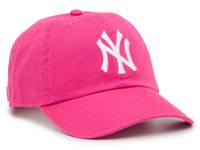 New York Yankees Clean Up Baseball Cap Bright Pink view