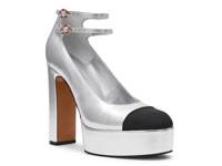 Peyton Platform Pump Silver Metallic view