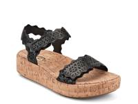 Slata Wedge Sandal Black view