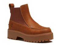 Stone Street Platform Chelsea Boot Wheat Brown view