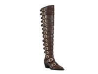 Braulia Over-The-Knee Boot Brown Croc Print view