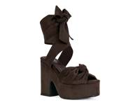 Saki Platform Sandal Chocolate Brown view