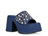 Theodora Platform Sandal Denim Blue view