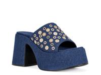 Theodora Platform Sandal Denim Blue view