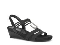 Valma Wedge Sandal Black view