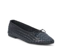 Smith Ballet Flat Black Leather view