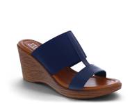 Seabloom Wedge Sandal Navy view